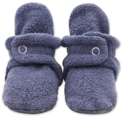 Zutano Cozie Fleece Gripper Baby Bootie - Denim Navy, 12m - PFLG00-NAVY-N4