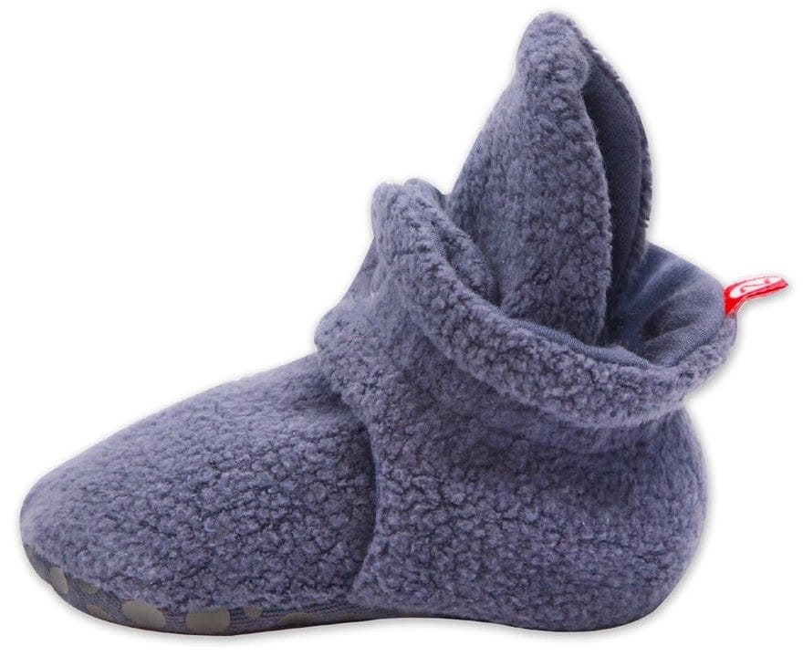 Zutano Cozie Fleece Gripper Baby Bootie - Denim Navy, 12m - PFLG00-NAVY-N4