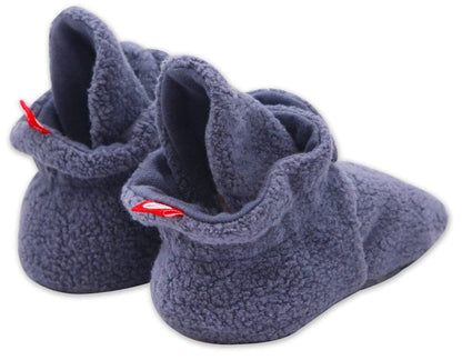 Zutano Cozie Fleece Gripper Baby Bootie - Denim Navy, 18m - PFLG00-NAVY-N5