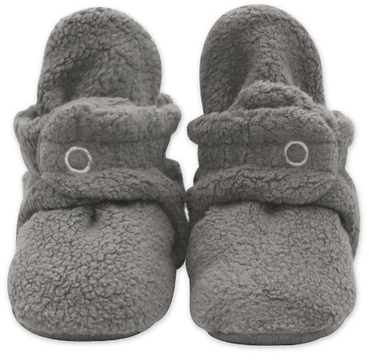 Zutano Cozie Fleece Gripper Baby Bootie - Gray, 18m - PFLG00-GRAY-N5