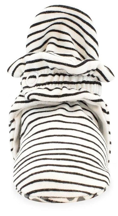 Zutano Organic Cotton Gripper Baby Bootie - Pencil Stripe, 3m - P-PSBW-3M