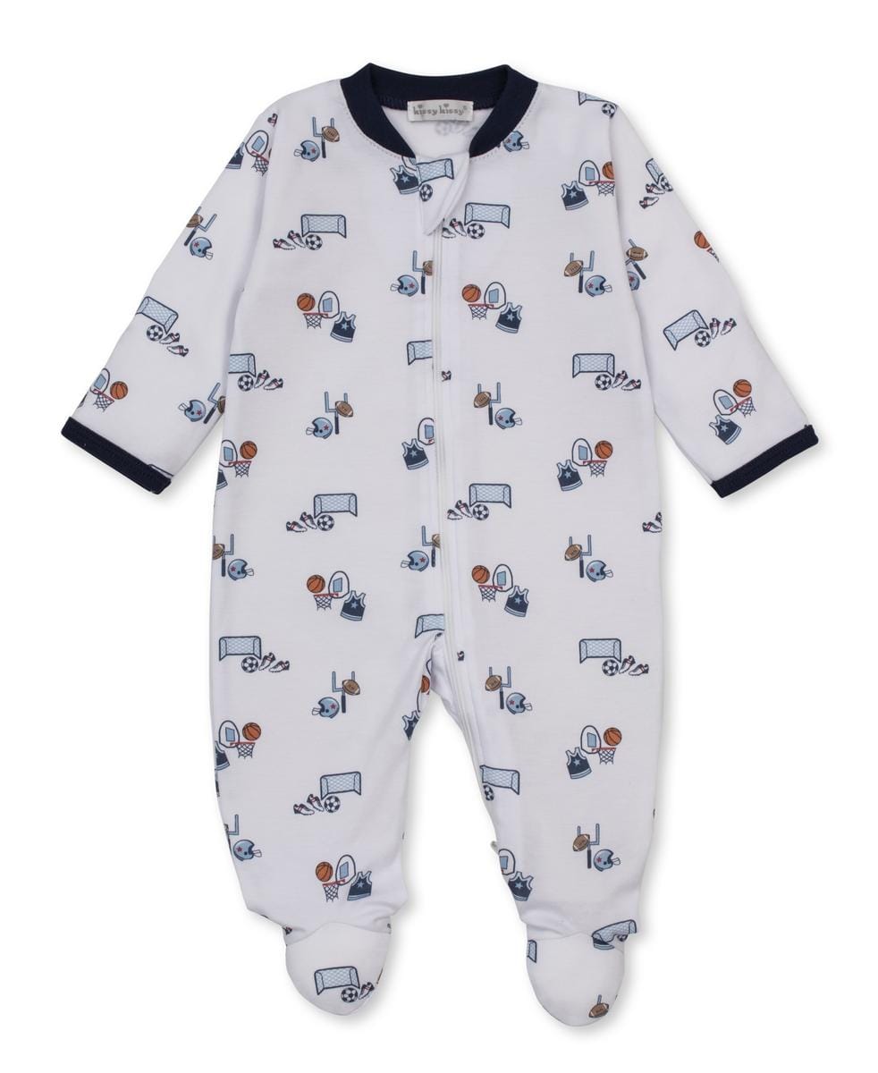 Kissy Kissy Footie w/ Zip Print - Multi, 0-3M