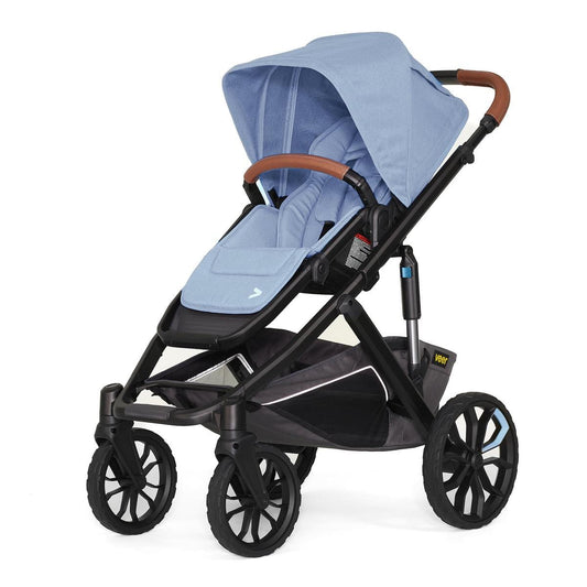 Veer Switch&Roll Luxe Single-to-Double Stroller Bundle with Leather Kit - Blue Beryl (One Box) - BOX-SNR-LEA-BBRL